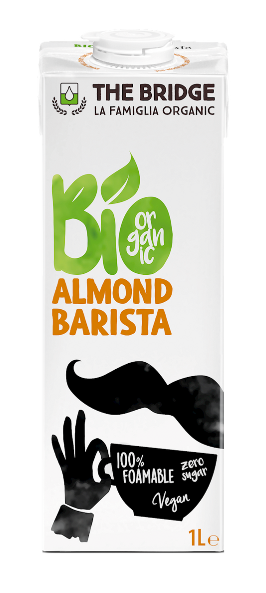 Napój migdałowy Barista bez dodatku cukrów bezglutenowy bio 1 l - The Bridge