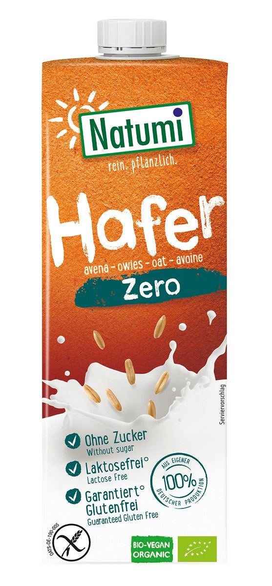 Napój owsiany nie zawiera cukrów bezglutenowy bio 1 l - Natumi