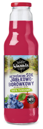 Naturalnie mętny sok jabłko-borówka 750 ml