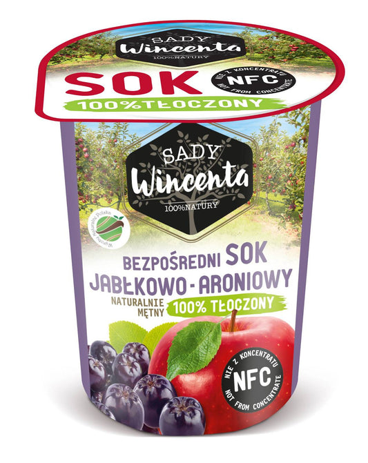 Naturalnie mętny sok jabłkowo-aroniowy 200 ml - Sady Wincenta