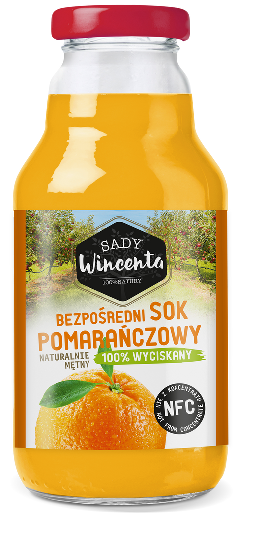 Naturalnie mętny sok jabłkowo-pomarańczowy 330 ml - Sady Wincenta