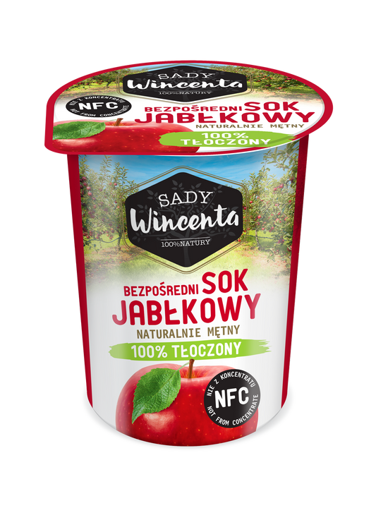 Naturalnie mętny sok jabłkowy 200 ml