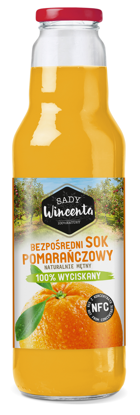 Naturalnie mętny sok pomarańczowy 750 ml