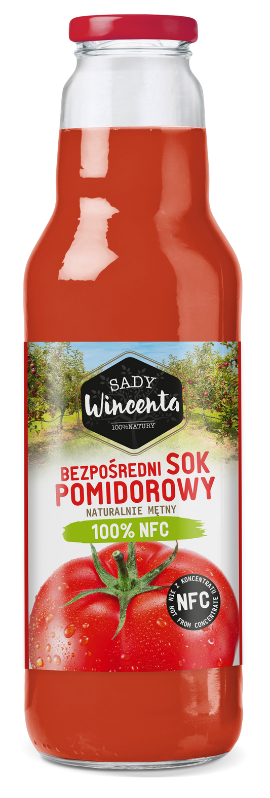 Naturalnie mętny sok pomidorowy 750 ml