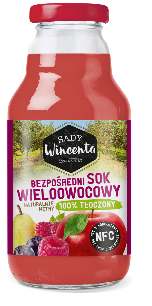 Naturalnie mętny sok wieloowocowy 330 ml - Sady Wincenta