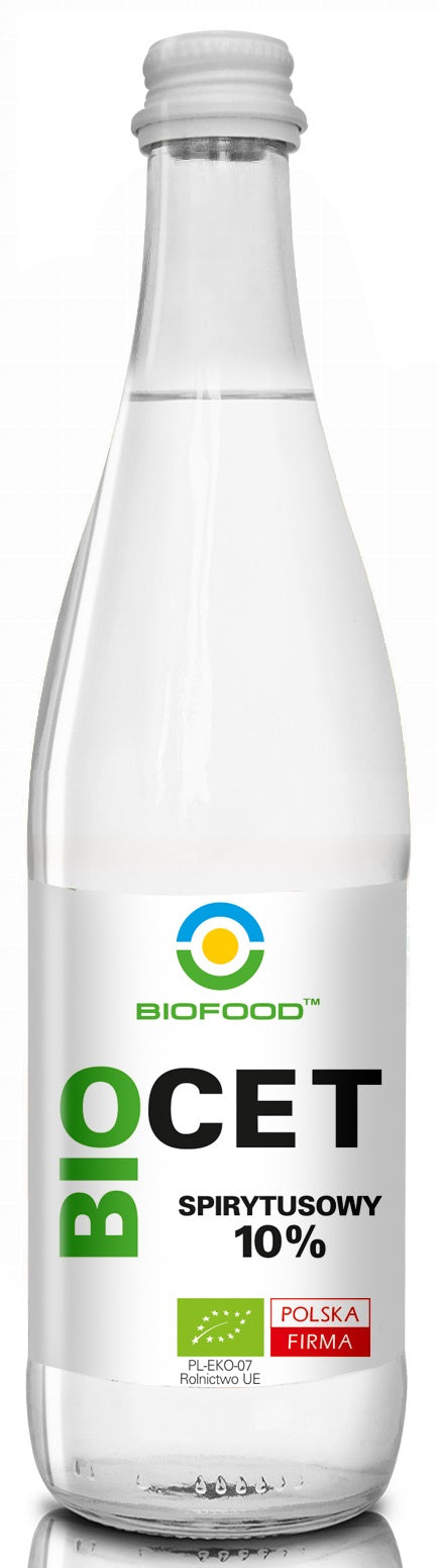 Ocet spirytusowy 10% bezglutenowy bio 500 ml - Bio Food