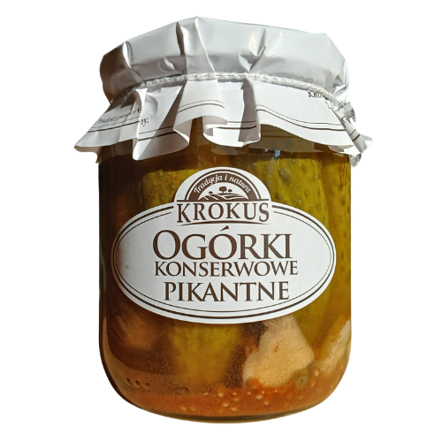 Ogórki konserwowe pikantne 500 g (250 g) - Krokus