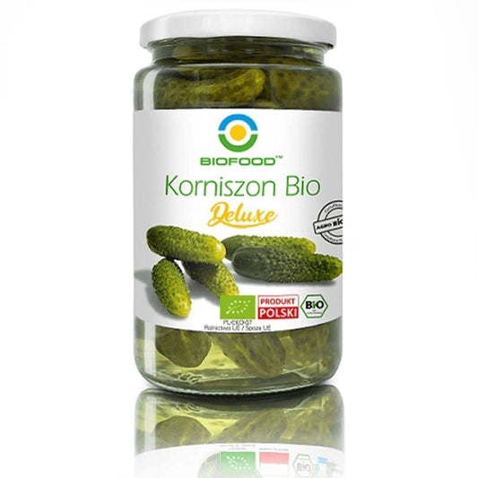 Ogórki korniszony deluxe BIO 740 g / 440 g
