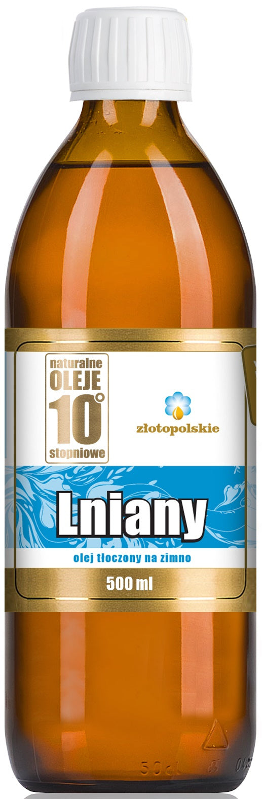 Olej Lniany Tłoczony Na Zimno 500 ml - Złoto Polskie