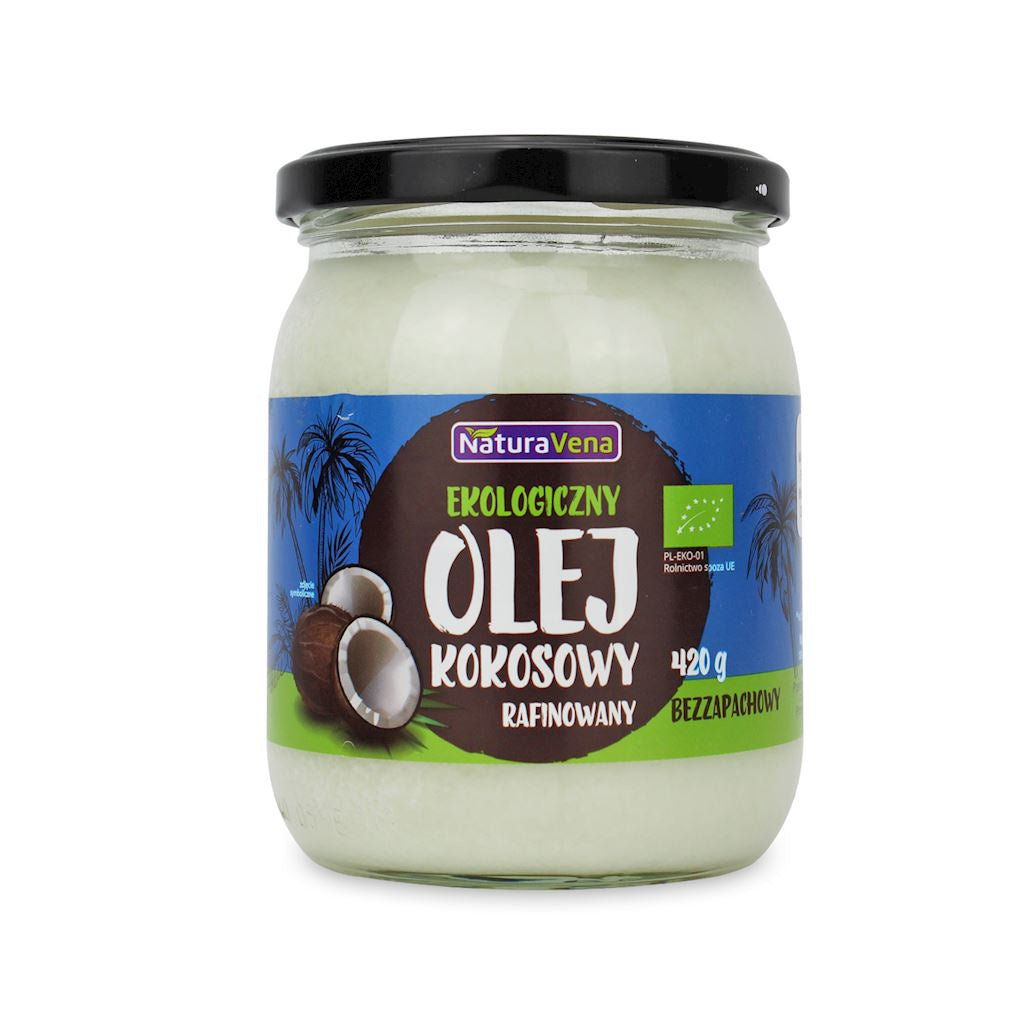 Olej kokosowy rafinowany bio 420 g - Naturavena