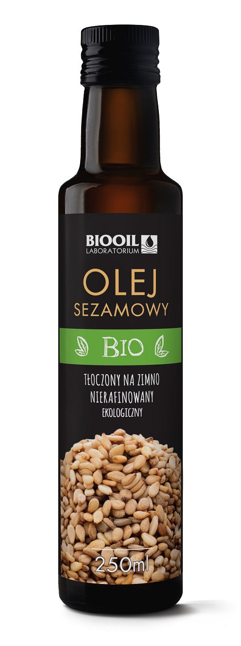 Olej sezamowy tłoczony na zimno bio 250 ml