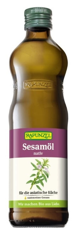 Olej sezamowy tłoczony na zimno bio 500 ml - RAPUNZEL