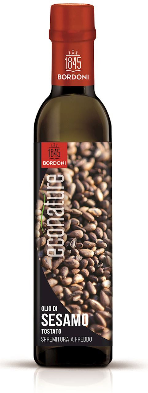 Olej sezamowy (z prażonych nasion) tłoczony na zimno bio 250 ml - Bordoni (Econature)