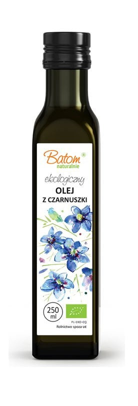 Olej z czarnuszki tłoczony na zimno bio 250 ml - Batom