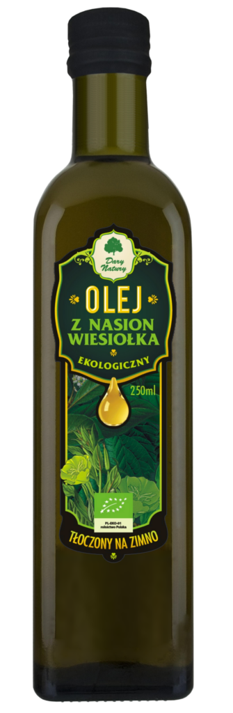 Olej z nasion wiesiołka tłoczony na zimno bio 250 ml
