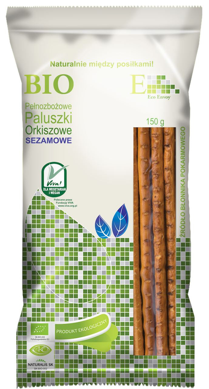 Paluszki orkiszowe ekologiczne z sezamem bio 150 g