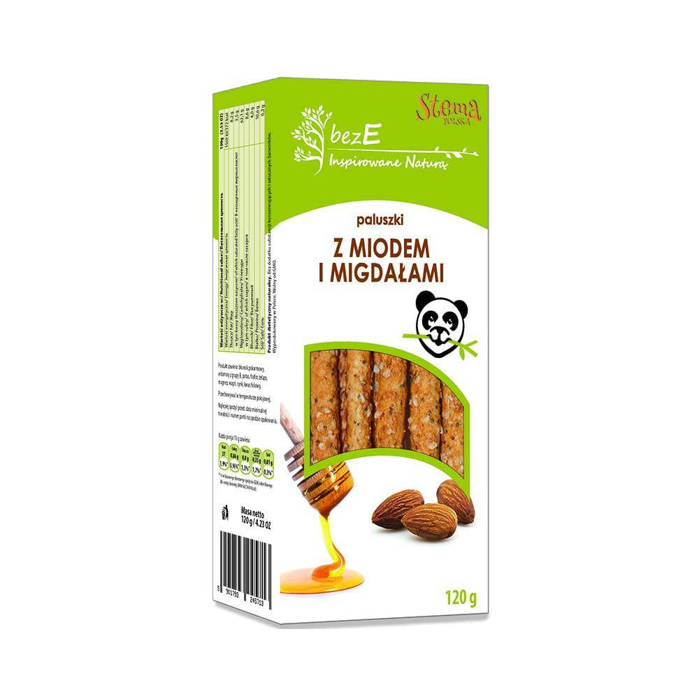 Paluszki z miodem i migdałami bez e 120 g