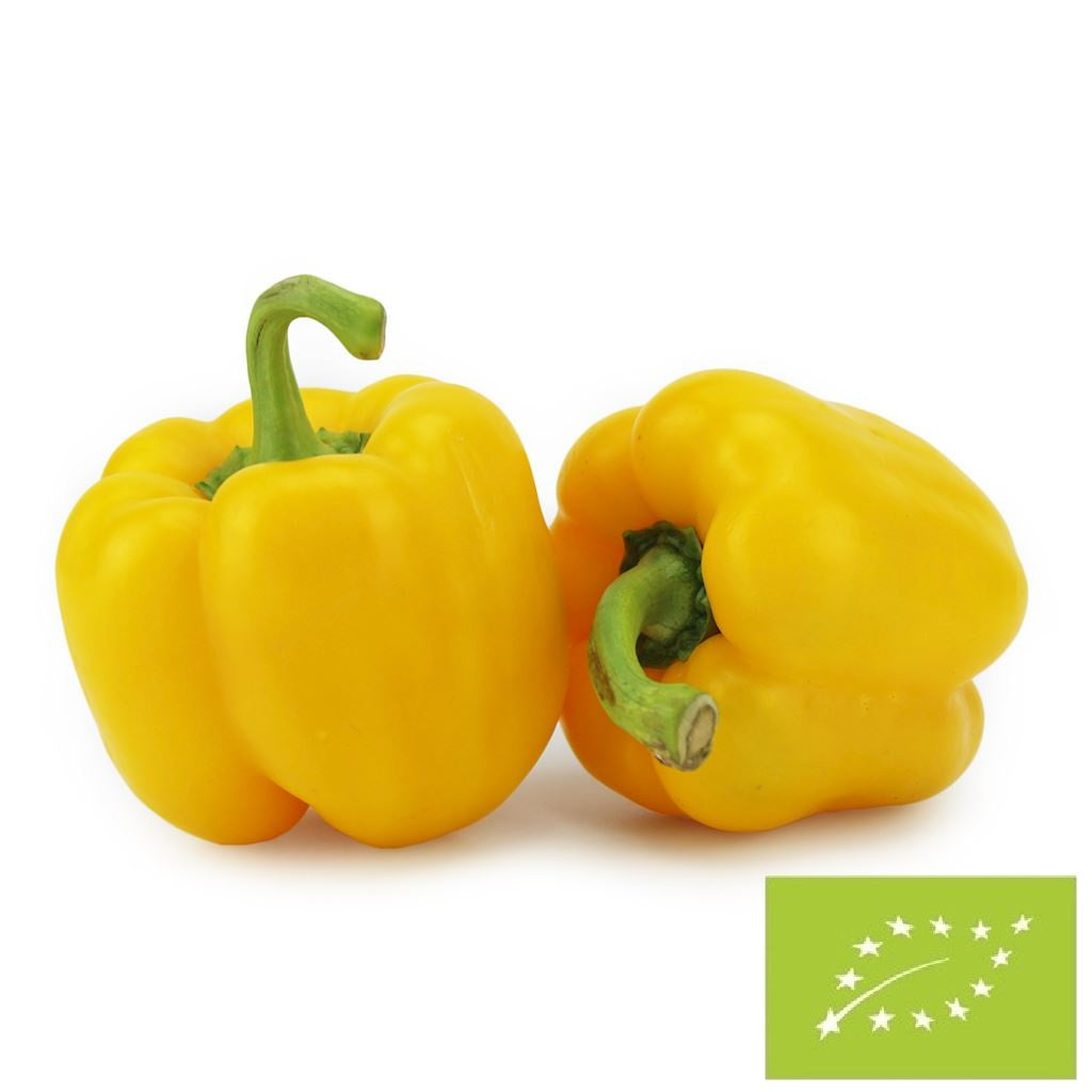 Papryka żółta świeża bio (około 0,60 kg)