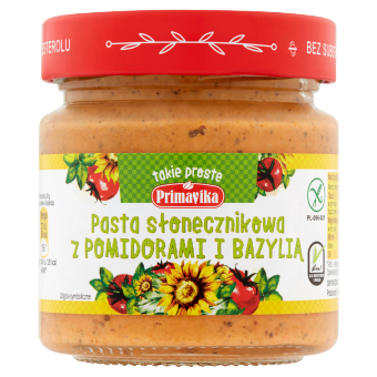 Pasta słonecznikowa z pomidorami i bazylią 160 g