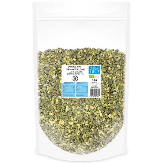 Pestki dyni ciemnozielone (uprawiane w Europie) bio 4 kg - BIO PLANET