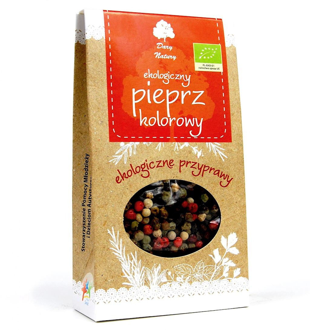 Pieprz kolorowy, ziarno bio 30 g