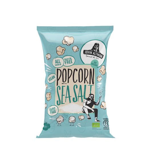Popcorn z solą morską bezglutenowy bio 60 g - John Altman