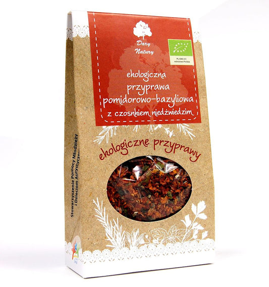 Przyprawa pomidorowo - bazyliowa z czosnkiem niedźwiedzim bio 40 g