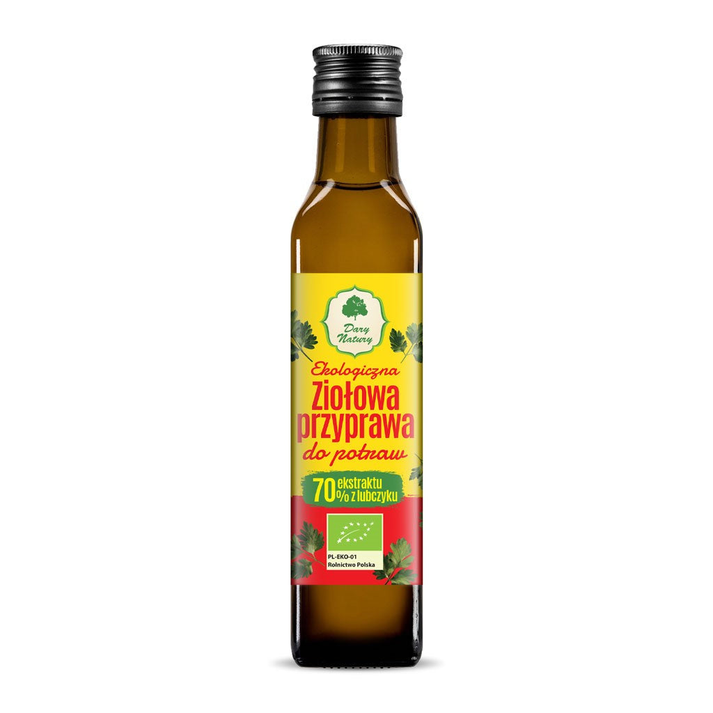 Przyprawa ziołowa z lubczykiem w płynie bio 250 ml - Dary Natury