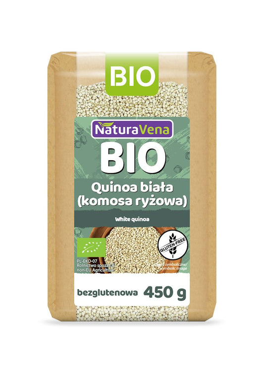 Quinoa biała (komosa ryżowa) bezglutenowa bio 450 g - Naturavena