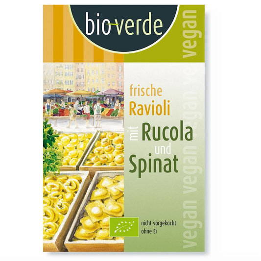 Ravioli Świeże z Rukolą i Szpinakiem Bio 250 g