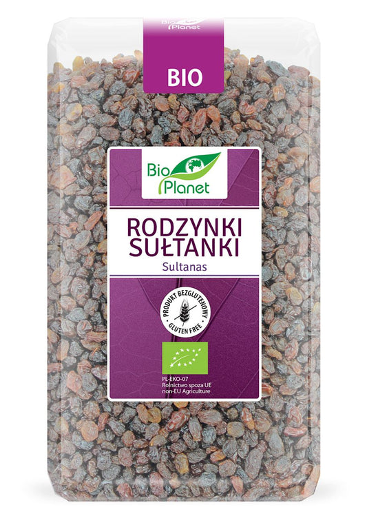 Rodzynki sułtanki bezglutenowe bio 1 kg