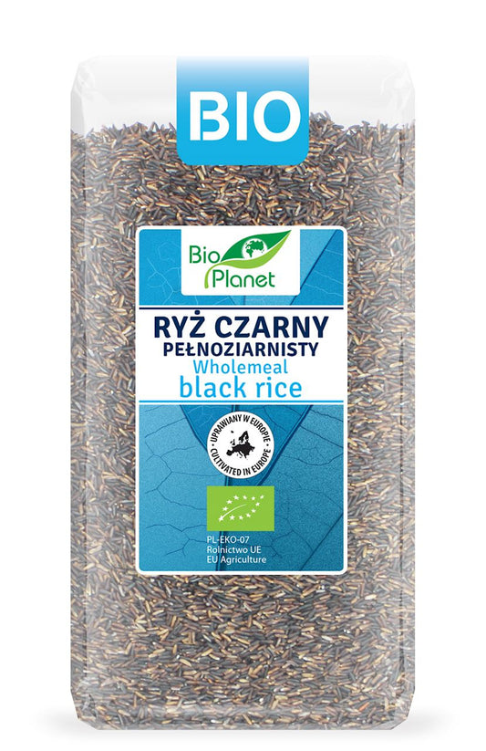 Ryż czarny pełnoziarnisty (uprawiany w Europie) bio 500 g - Bio Planet