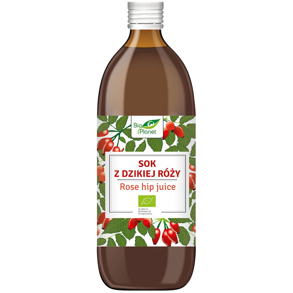 SOK Z DZIKIEJ RÓŻY BIO 500 ml - BIO PLANET