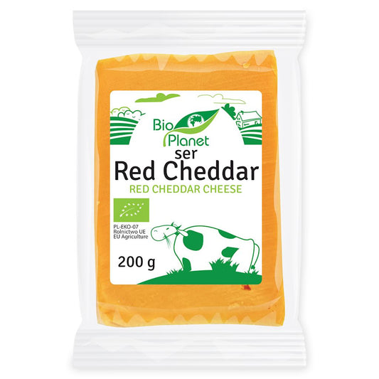 Ser Red Cheddar bio 200 g - BIO PLANET