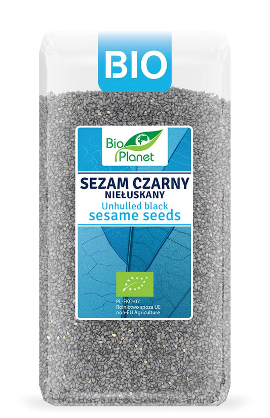 Sezam czarny niełuskany bio 400 g - Bio Planet
