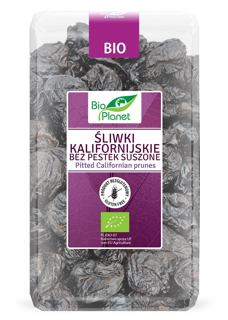 Śliwki kalifornijskie bez pestek bezglutenowe bio 1 kg
