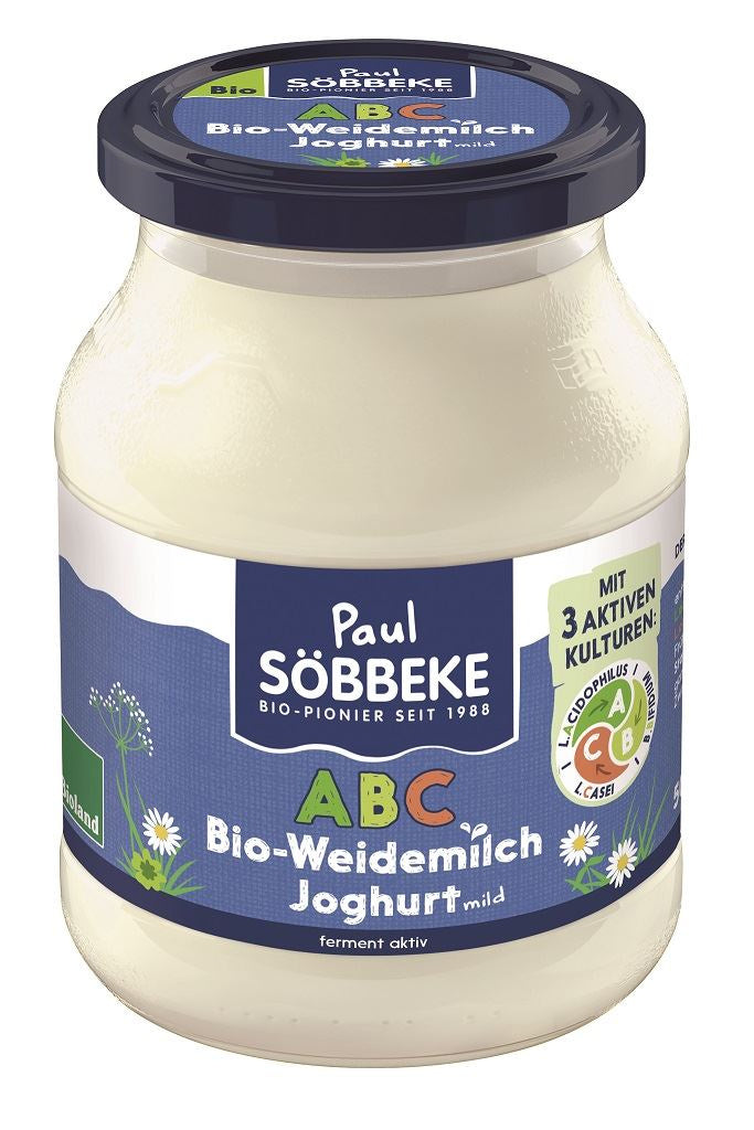 Sobbeke Ekologiczny jogurt probiotyczny ABC 3,8 % tłuszczu BIO 500 g (słoik)