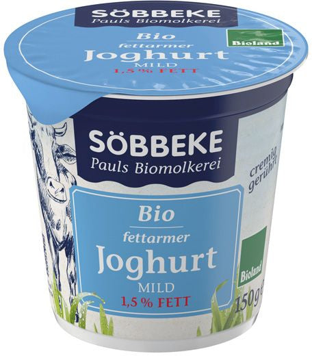 Sobbeke jogurt naturalny ekologiczny 1,5% tłuszczu BIO 150 g
