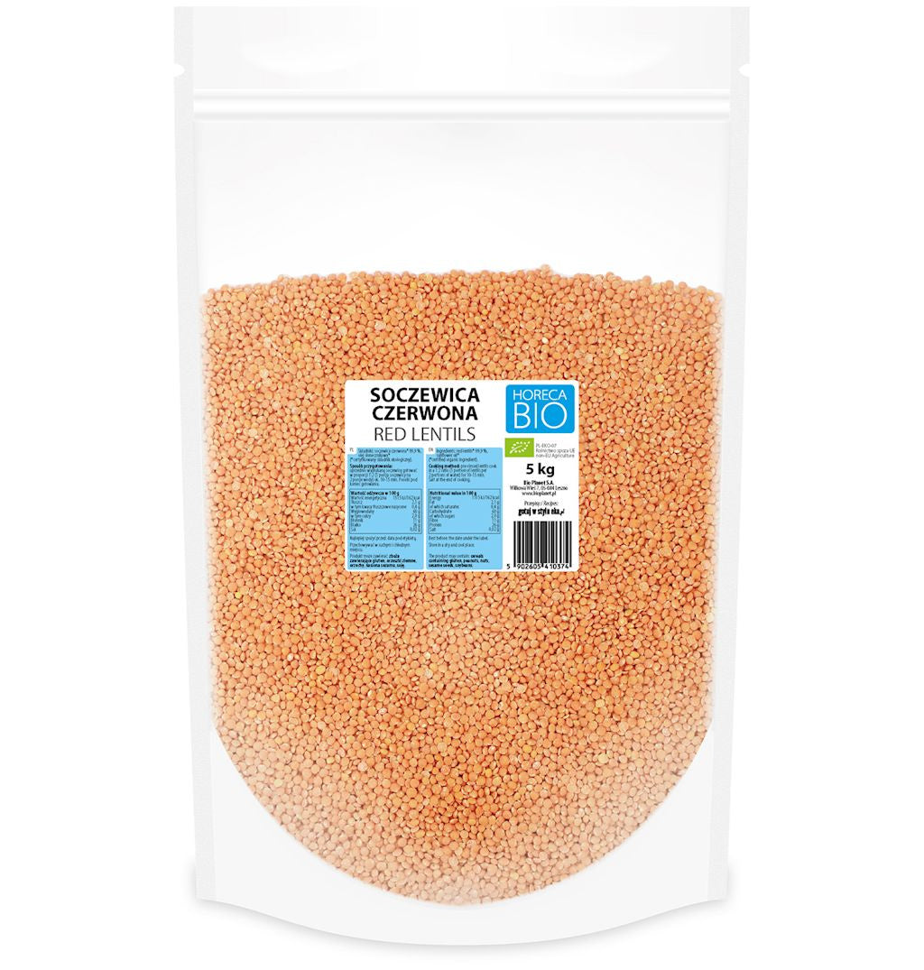 Soczewica czerwona bio 5 kg