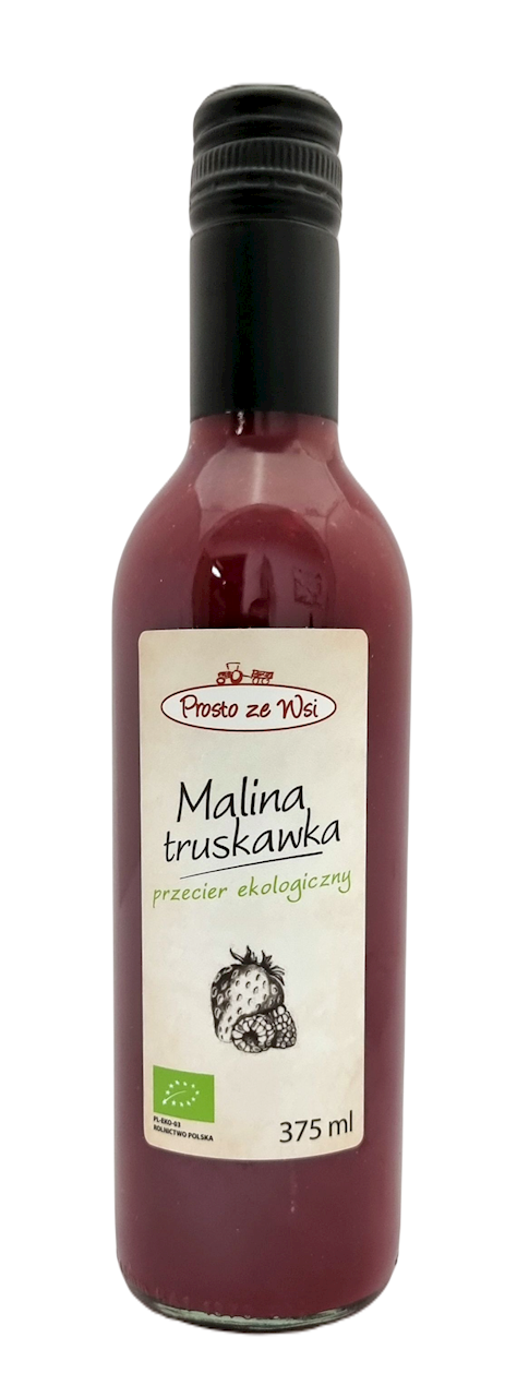Sok przecierowy malina - truskawka bio 375 ml - Prosto ze Wsi