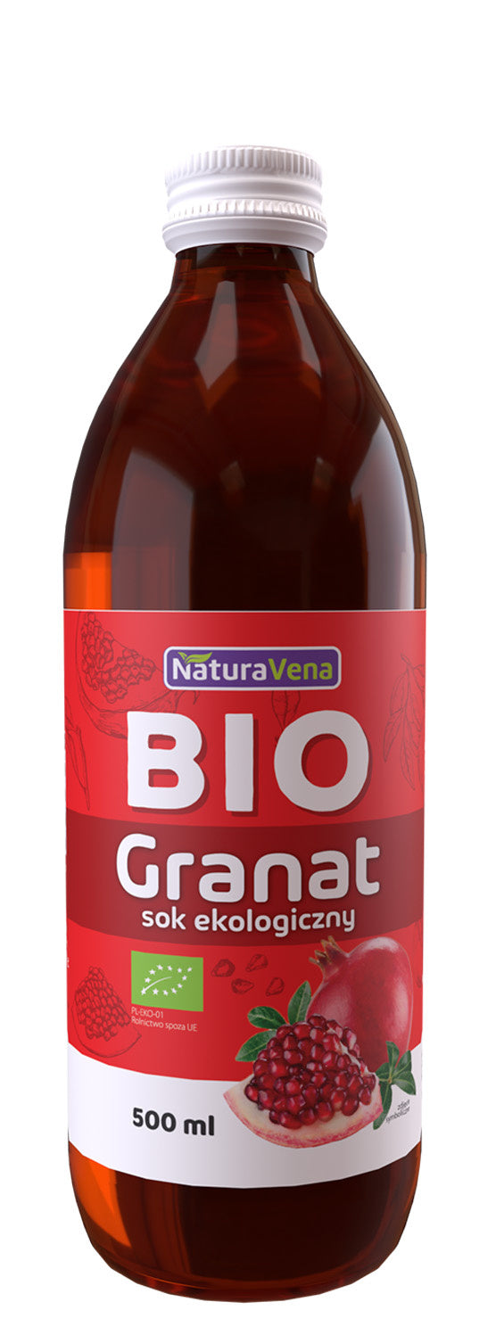 Sok z granatu 100 % bio 500 ml - Naturavena