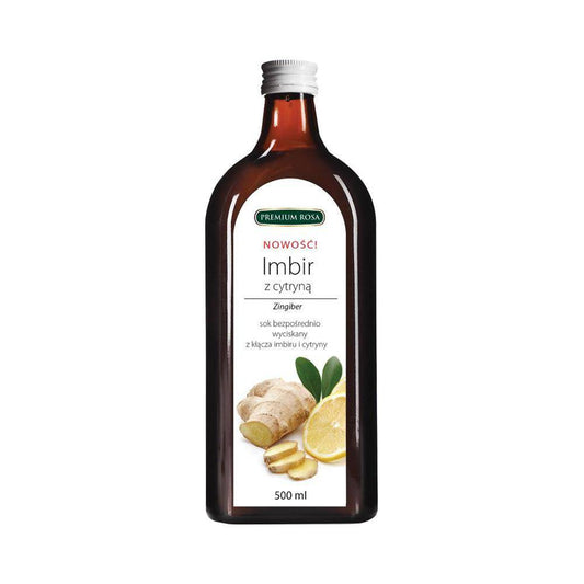 Sok z kłącza imbiru i cytryny 500 ml