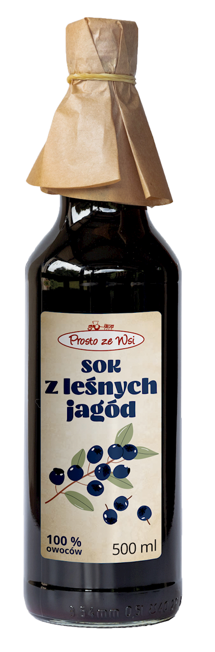 Sok z leśnych jagód 500 ml - Prosto ze wsi