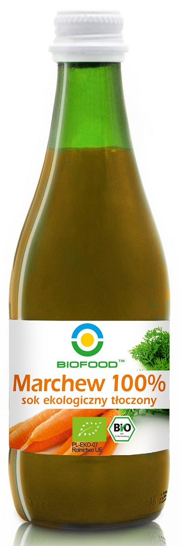 Sok z marchwi NFC bezglutenowy bio 300 ml - BIOFOOD