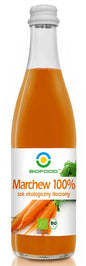 Sok z marchwi NFC bezglutenowy bio 500 ml - BIOFOOD
