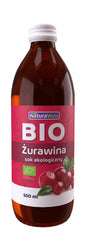 Sok z żurawiny 100 % bio 500 ml - Naturavena