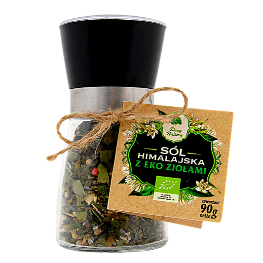 Sól himalajska w młynku z ziołami bio 90 g