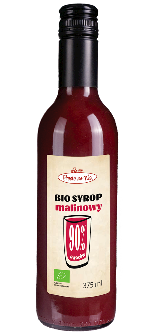 Syrop malinowy bio 375 ml - Prosto ze Wsi