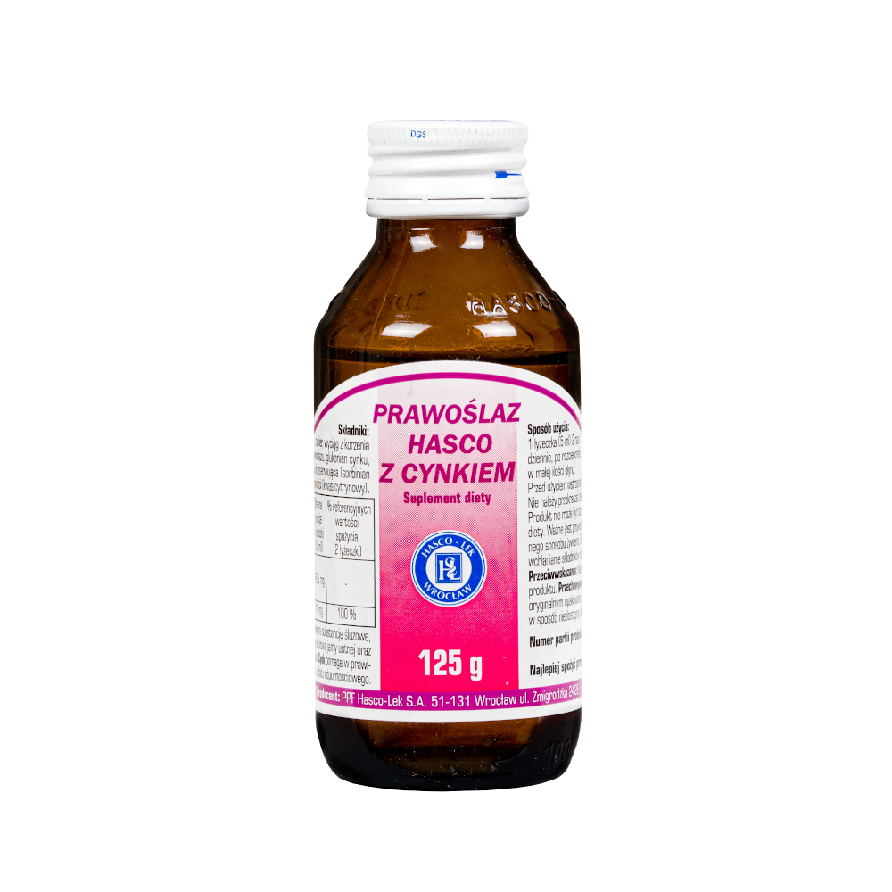 Syrop prawoślaz z cynkiem 125 g