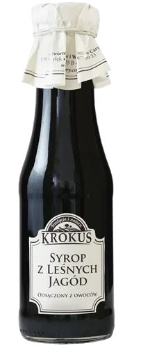 Syrop z leśnych jagód bezglutenowy 375 g (300 ml) - krokus